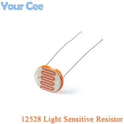 20pcs/1pc GL12528 Light Sensitive Resistor 12mm Photoresistor 12528 LDR Dependent Resistance GL12 Photo Resistor Item Kit Set
