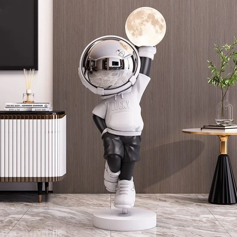 

Indoor home decoration astronaut statue living room large floor decoration TV cabinet sofa decoration housewarming gift