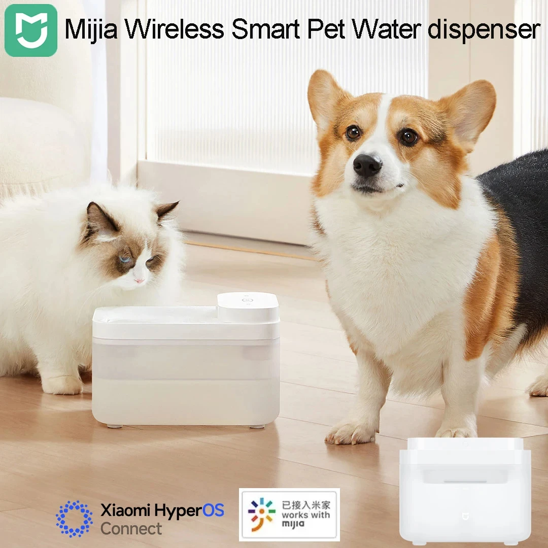 

Mijia Wireless Smart Pet Water Drinking Dispenser Fountain Dog Cat Automatic Pet Mute Drink Feeder Bowl Works with Mijia APP