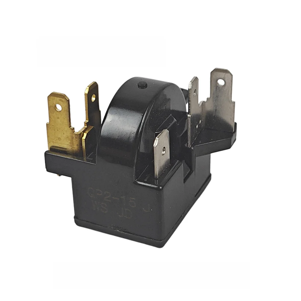 1 PCS Refrigerator Compressor PTC Starter QP2-15H Relay Butterfly Thermal Overload Protector for Homa/Haier/Wanbao Refrigerator