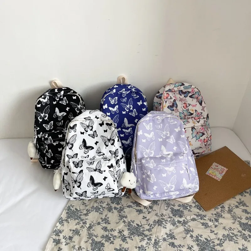 

Модные детские рюкзаки с бабочками для мальчиков, модный повседневный милый рюкзак, рюкзаки с героями мультфильмов, школьные сумки, классная сумка для девочек Рюкзак Sac