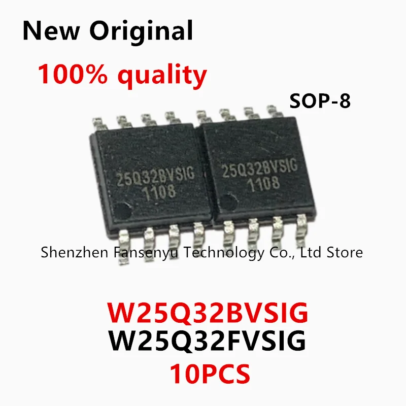 

(10piece)100% New W25Q32BVSIG 25Q32BVSIG W25Q32FVSIG W25Q32FVSSIG 25Q32FVSIG W25Q32 sop-8 Chipset
