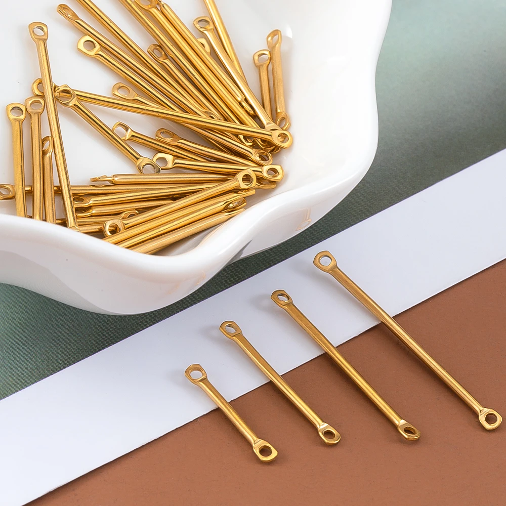 20 Pieces 15-30mm Stainless Steel Flat Head Connector for DIY Earrings Necklace Jewelry Making - view 2