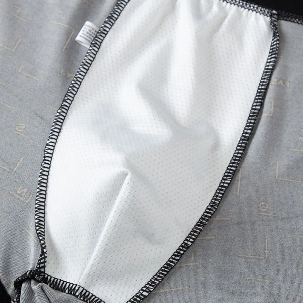 4 قطعة شريط رسالة الرجال سراويل مسطحة كبيرة الحجم سلس بسيط الملاكمين السراويل منتصف الخصر الملابس الداخلية للرجال الذكور/الفتيان #4