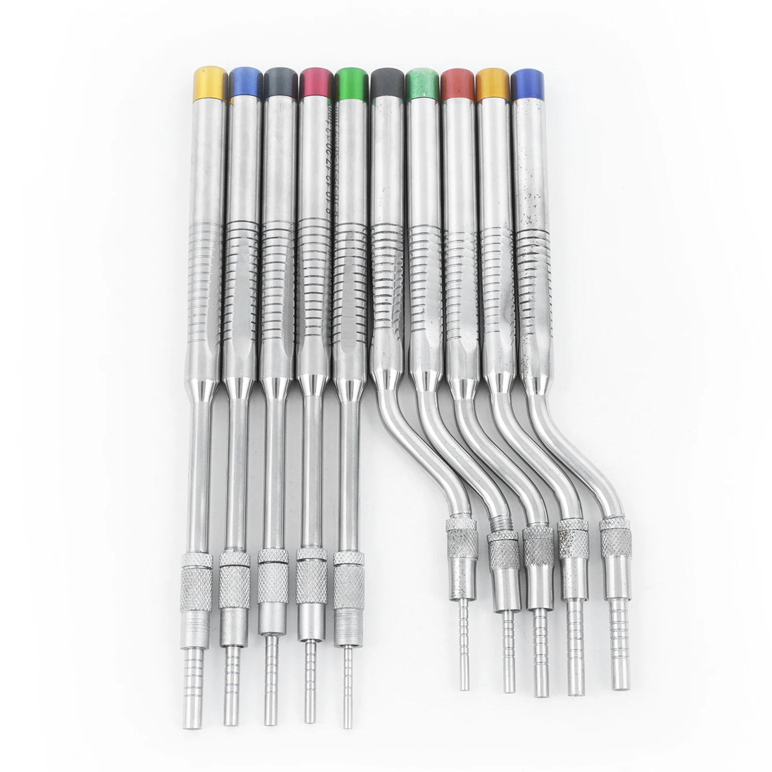 5pcs/Set JOLANT Dental Implant Osteotome Instrument Dentistry Tooth Extraction Tool Maxillary Sinus Lift Bended Straight Concave