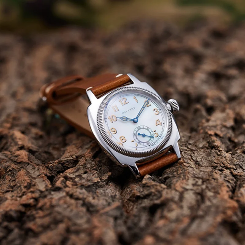 Baltany 2025 Jam Tangan Mechaincal Pria Baru Seagull ST1701 S4036 Kaca Safir Baja Tahan Karat Sub Detik Retro Bercahaya Reloj Hombe