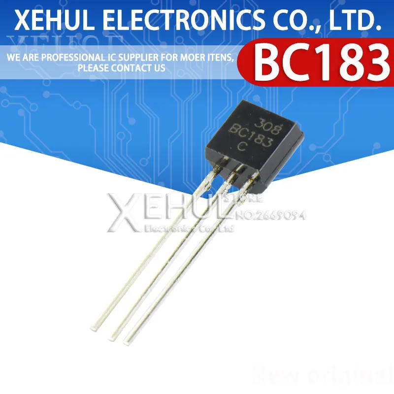 20/50PCS  BC182  BC182C BC183C  BC183  BC184C  BC184  BC182  100pcs/bag Transistor TO-92 Triode Transistor