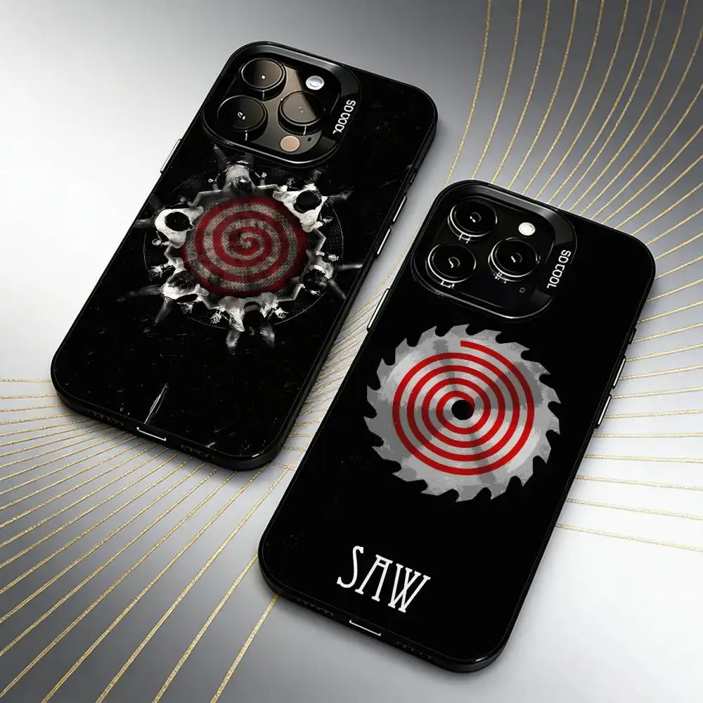 

Saw P-Puppet Printing B-Billy the PuppetS Phone Case For iPhone 16 17 15 14 12 13 Pro Max Black Candy Matte Shockproof Cover