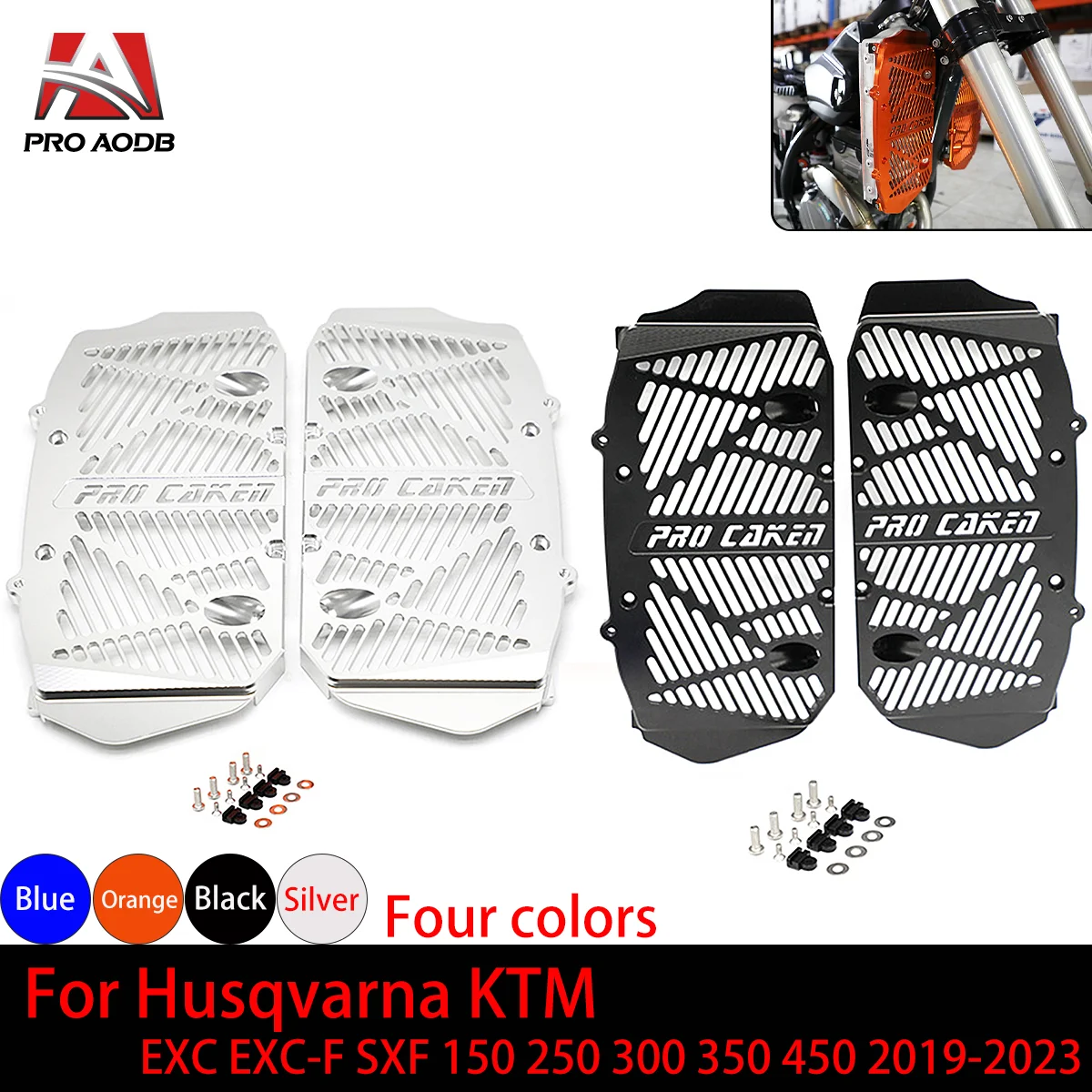 Motocross Radiator Grille Guard Grill Protector Cover For KTM Husqvarna TC FC TE FE 150-450 2020-2023 Etc Motorcycle Accessories