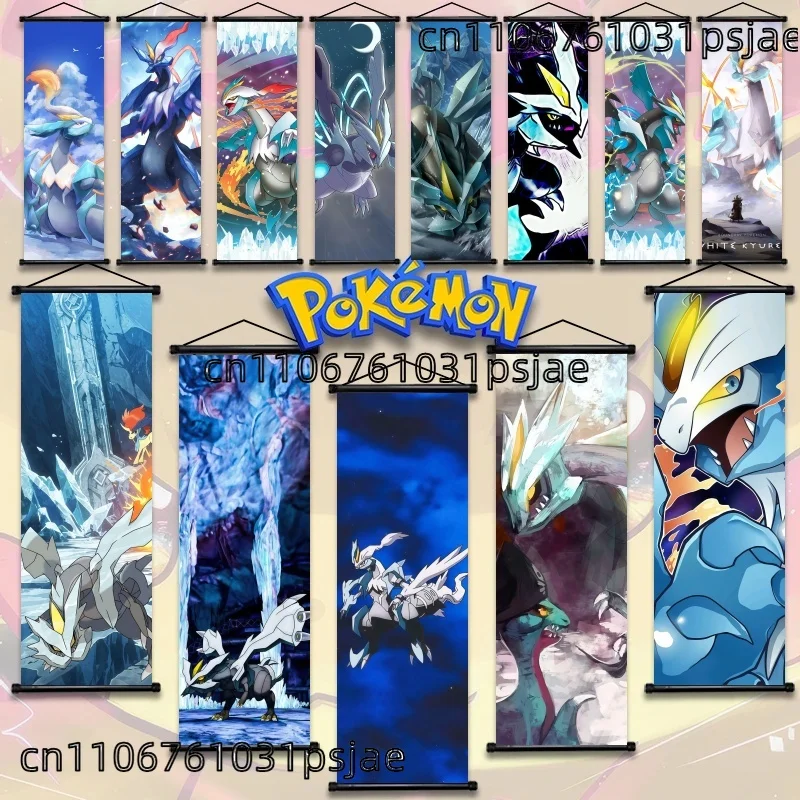Потрясающие настенные гобелены с прокруткой Кайюрема Покемона — захват фристой силы и загадочной ауры льда — дракон Потрясающие настенные гобелены с прокруткой Кайюрема Покемона — захват фристой силы и загадочной ауры льда — дракон