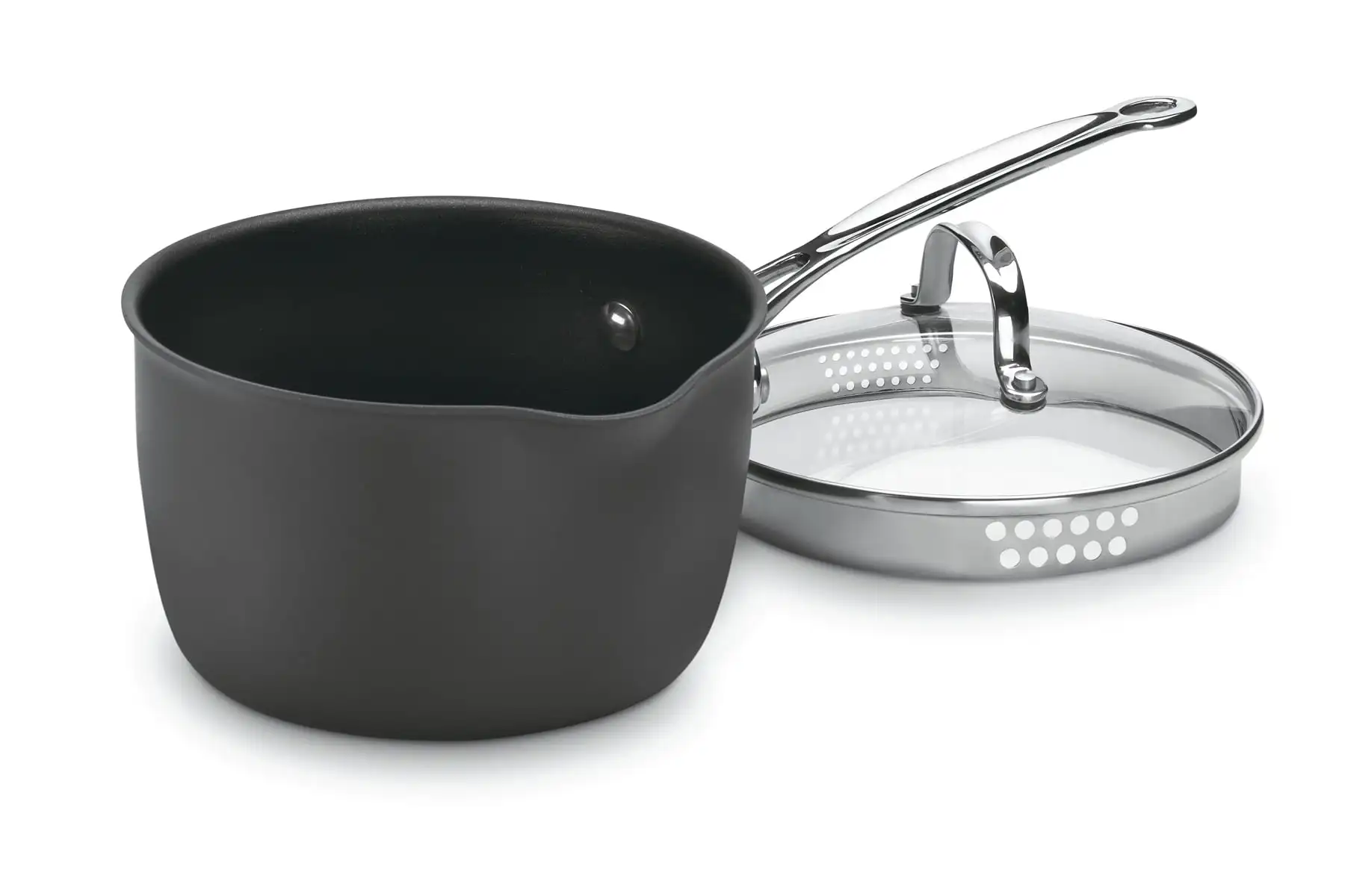 

6193-20P Chef's Classic Non-Stick Hard Anodized 3-Qt Cook and Pour Saucepan with Cover