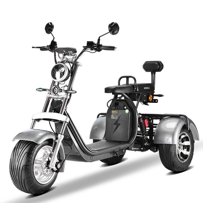 New EU USA Europe warehouse CP-3.0 Electric Tricycles Electric Trike 2000W 40AH Double Battery Citycoco Adults