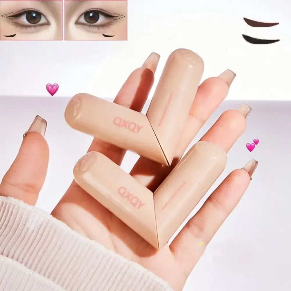 

New Waterproof Eyeliner Stamp Quick Dry Foldable Eye Liner Stamp Black Color Portable Eyeliner Stamp Pen