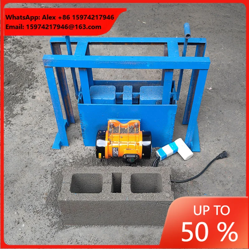 Portable Electric Hollow Block Making Mould Mini Cement Brick Molding Machine Clay Brick Making Machine