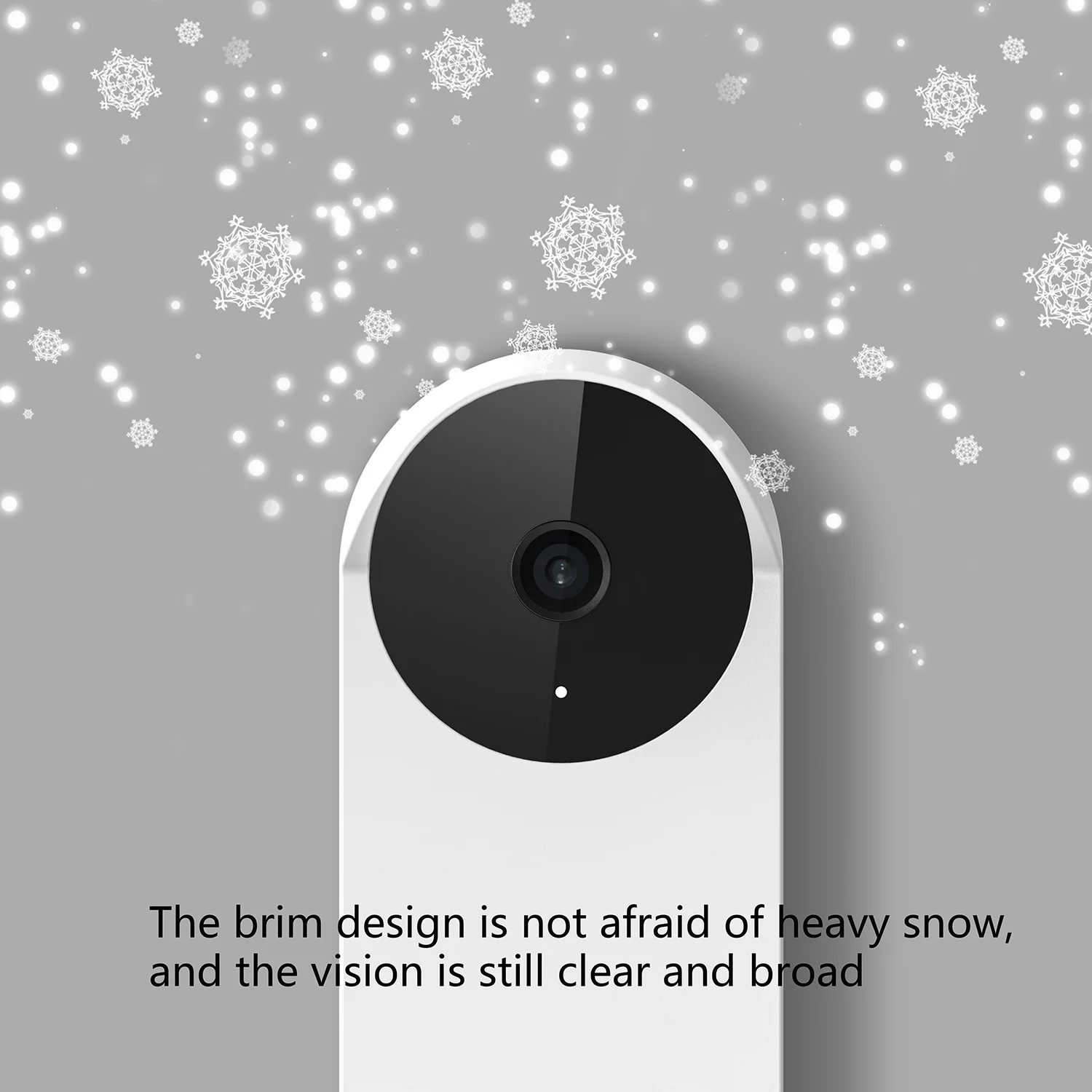 Silicone Cover for Google Nest Video Doorbell(2021 Battery Model),Not Compatible with Wired Model,Weather Anti-UV White