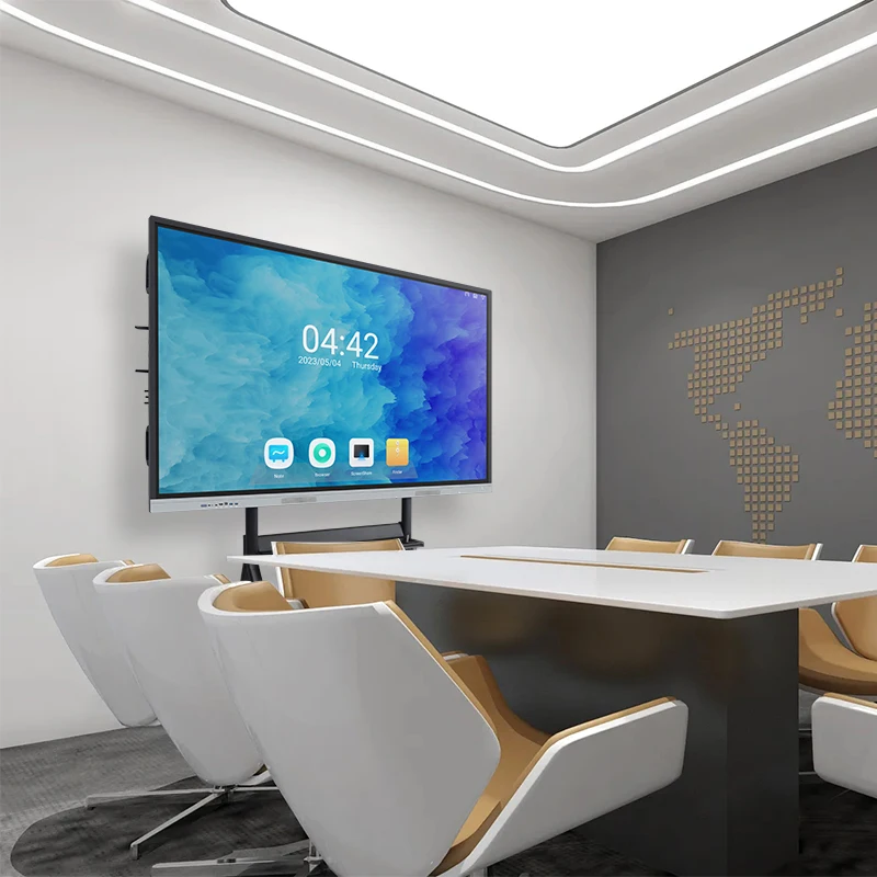 Combinazione di schede LED interattive intelligenti con schermo piatto da 86 pollici e lavagna per l'istruzione disponibili in dimensioni 75 65 e 55 pollici
