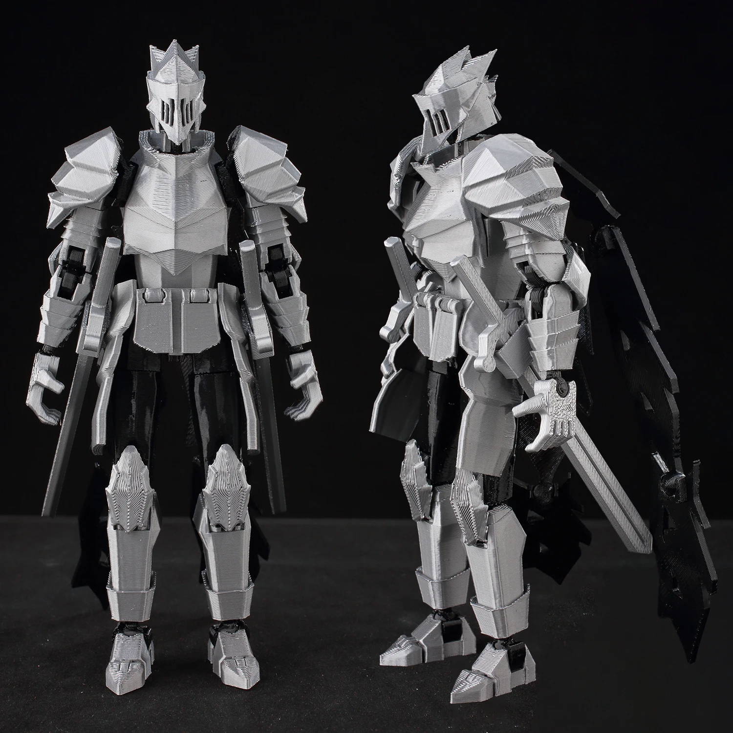 ​ 9L3D Lucky13 シルバーナイトロボットアクションフィギュア Dummy13 巨大な剣 T13 多関節 3D プリントグッズおもちゃ Titan13 ​