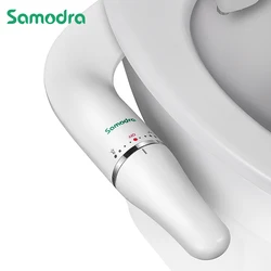 Samodra Wc Bidet Ultra-Slanke Bidet Wc Bril Bevestiging Met Messing Inlaat Verstelbare Waterdruk Badkamer Hygiënische Douche