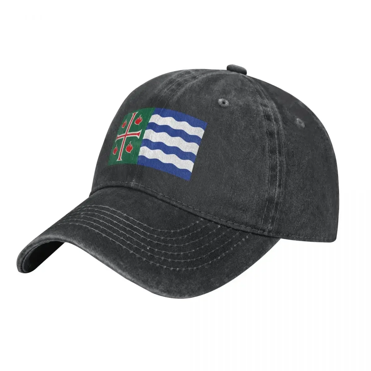 Flag of Mayaguez, Puerto Rico Cowboy Hat Fishing cap Trucker Hat Women's Hats For The Sun Men's