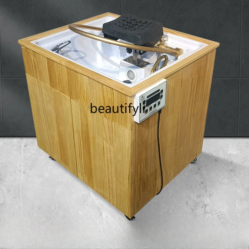 

Water Circulation Shampoo Basin Hair Saloon Dedicated Massage Physiotherapy Fumigation Spa Machine Movable