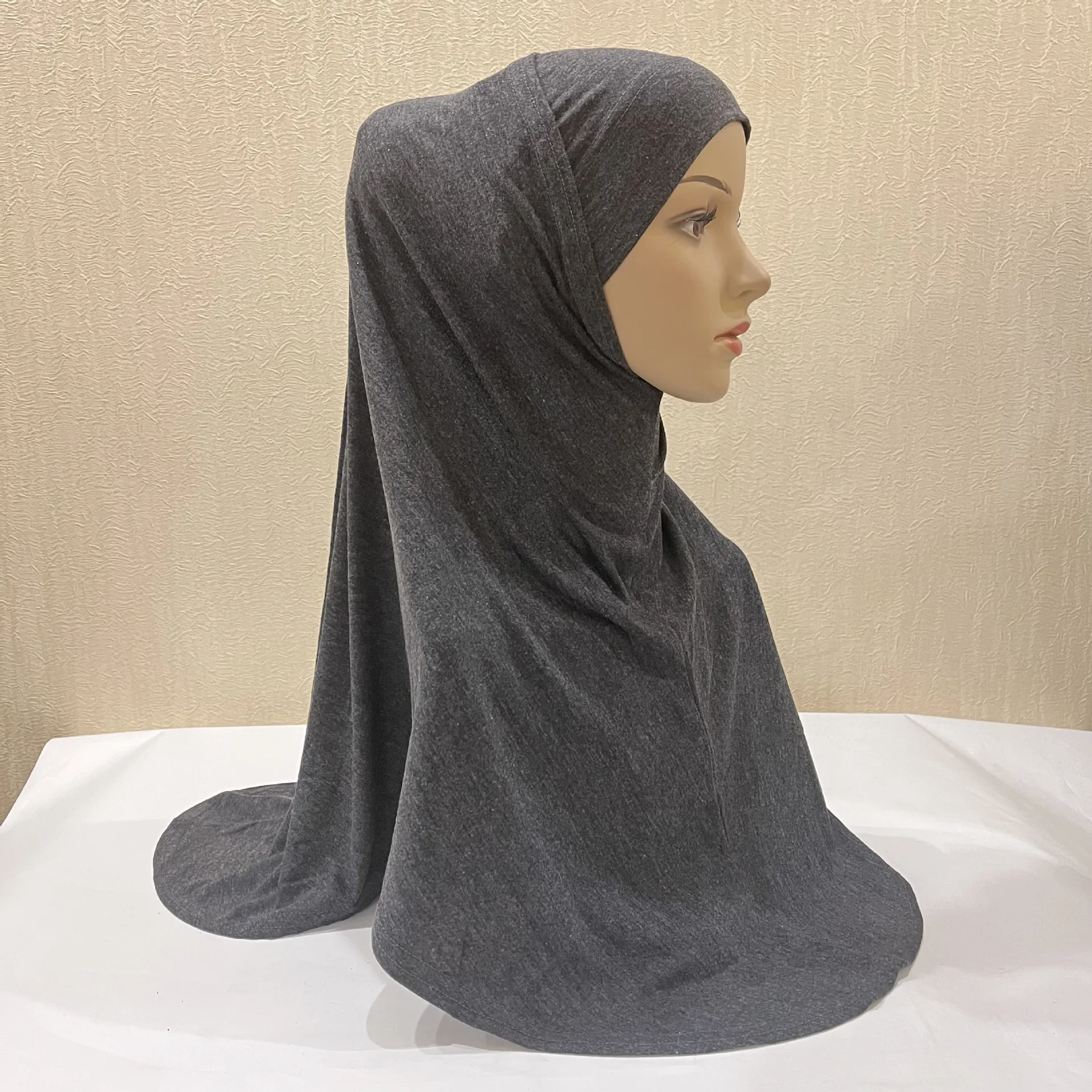 

Malaysia Khimar Muslim Women Hijab Inner Hat Amira Instant Scarf Head Wrap Two Piece Set Turban Prayer Islamic Turbante Mujer