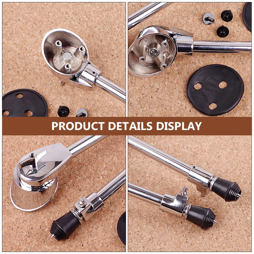 

1 set 1 Set Adjustable Drum Leg Stainless Steel Skid-Proof Stand For Bass Drums Percussion Instrument Parts Drum Support Leg