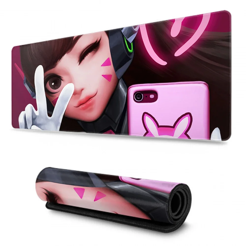 

Anime Girl Kawaii 90x40 Large MousePad XXL Anime Mousepad Gaming Accessories Carpet Rabbit Head Logo DVA Pioneer Gaming Mousepad