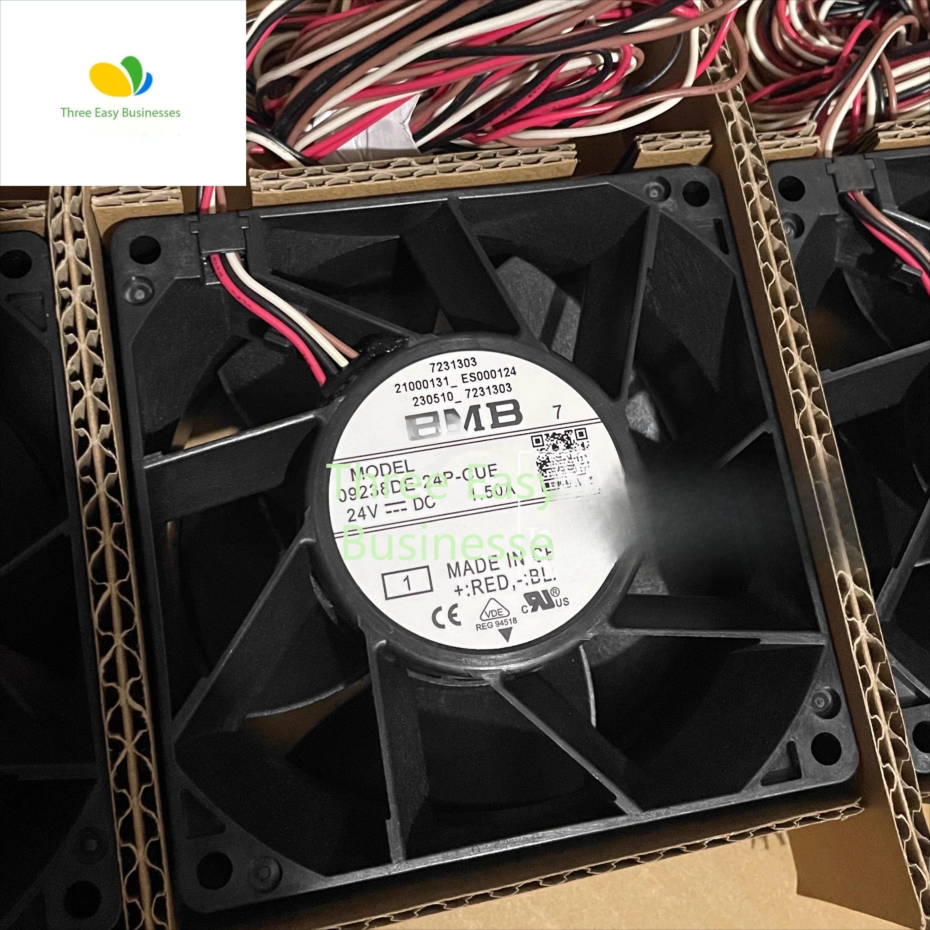 

Новый водонепроницаемый инверторный вентилятор 09238DE-24P-CUE 9238 24 В 1,50 А IP68