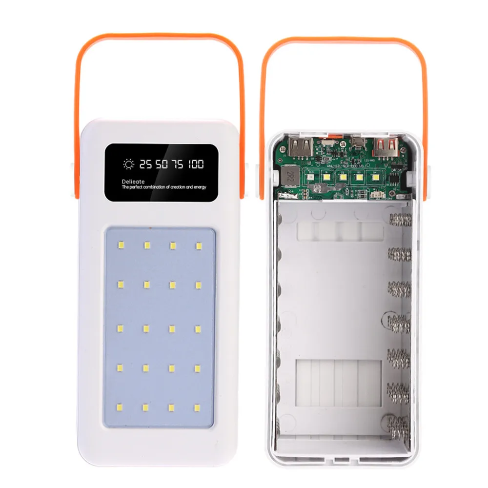 Diy 28X18650 Pd Qc3.0 Usb 22.5W Batterij Opbergdoos Snel Draadloos Opladen Power Bank Case 18650 Batterij Power Bank Behuizing