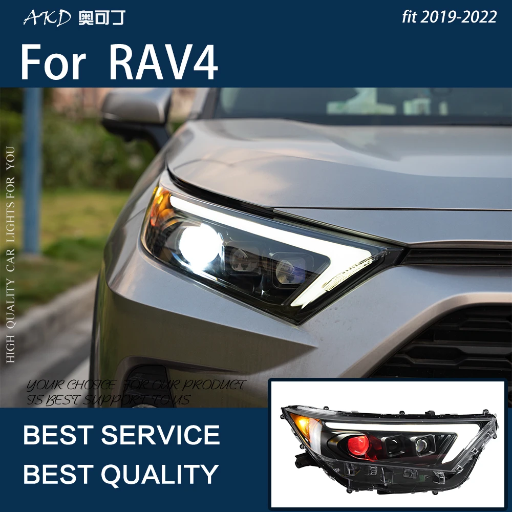 Luci per Auto per RAV4 RAV 4 2019-2023 LED Auto fari assemblaggio aggiornamento lampada di segnale dinamico proiettore obiettivo strumento accessori