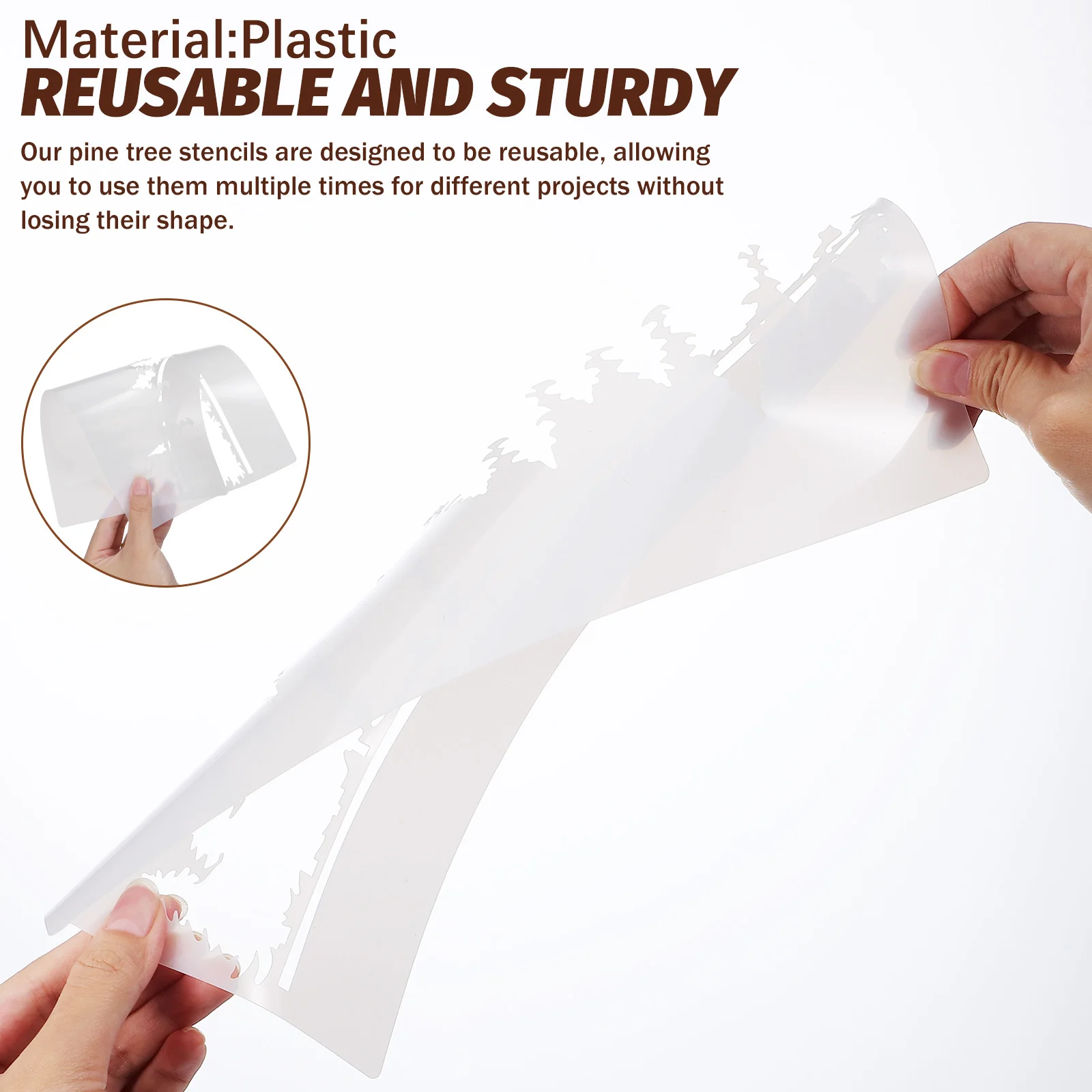 10 قطعة استنسل طلاء الأشجار قوالب قابلة لإعادة الاستخدام لرش قماش الحائط استنسل الرسم قوالب الرسم استنسل الطلاء الرش #6