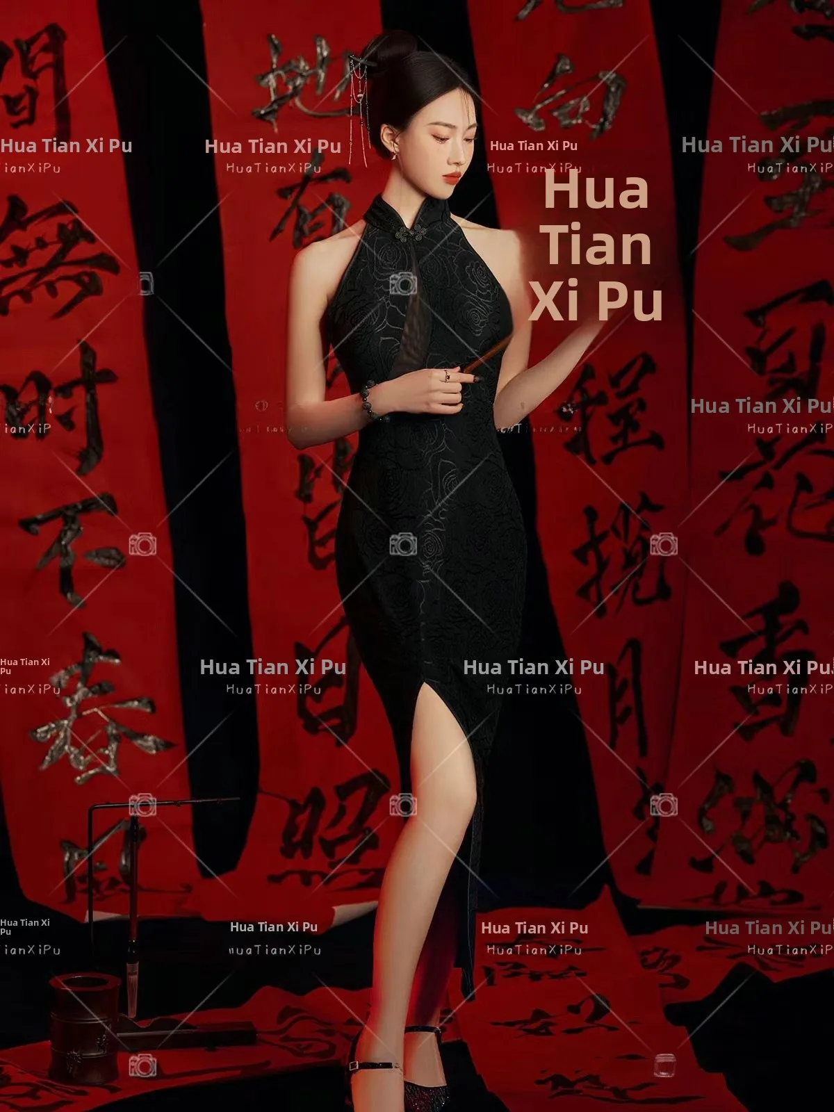 

New Year Studio Retro Photography Fashion Pure Desire Personality Girl Art Photo National Trend Custom Made Women's...