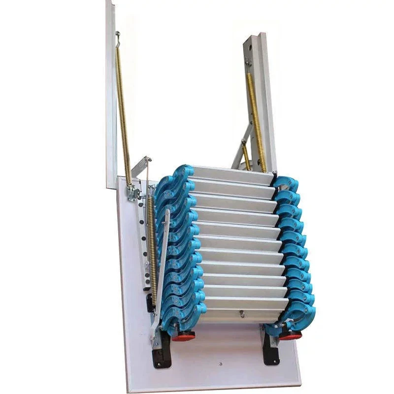 Side Loft Telescopic Stairs Electric Household Folding Lifting Duplex Villa Invisible Stretching Ladder Stretching Ladder