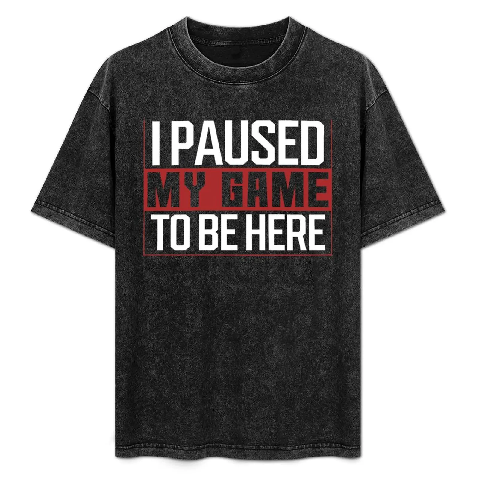 I Paused My Game To Be Here T-Shirt vintage anime shirt graphic t shirts street wear anime figures mens t shirt