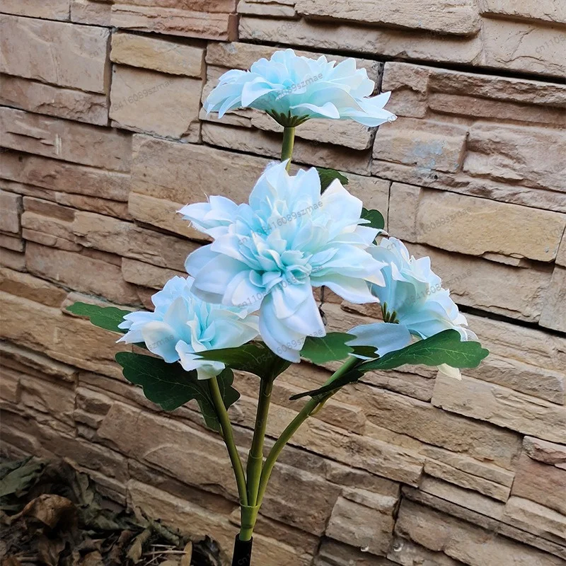 

Dahlia Flower Solar Lamp LED Waterproof Ground Plug Light for Outdoor Garden Courtyard Lawn Decoration