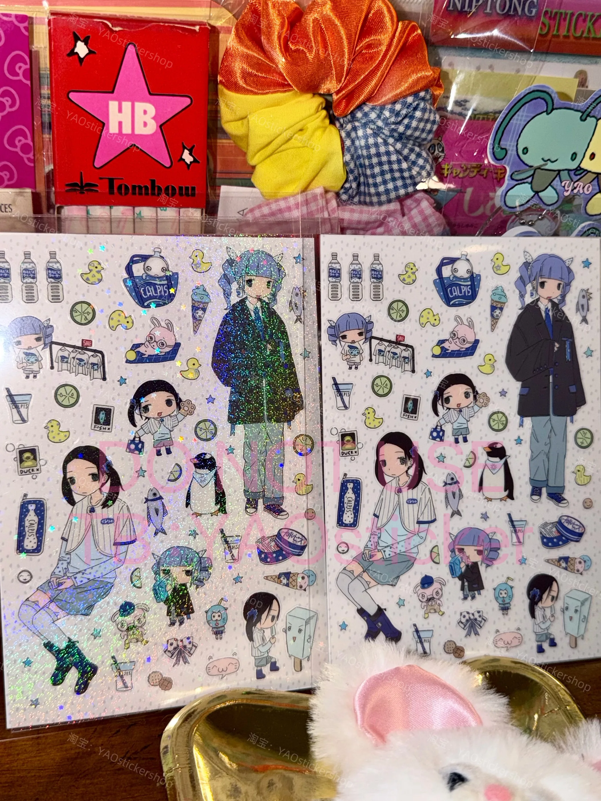 

Cool Girl Stickers Electronic Characters Decals for Laptops Skins Girls' Fun DIY Sticker Artwork