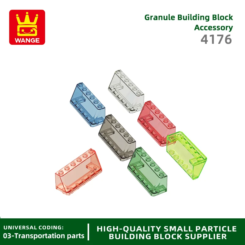 Wange 4176 100g/27Pcs Car Windshield Building Block Moc Color Accessories Compatible with Brick Children Toy Assembly Gift Box