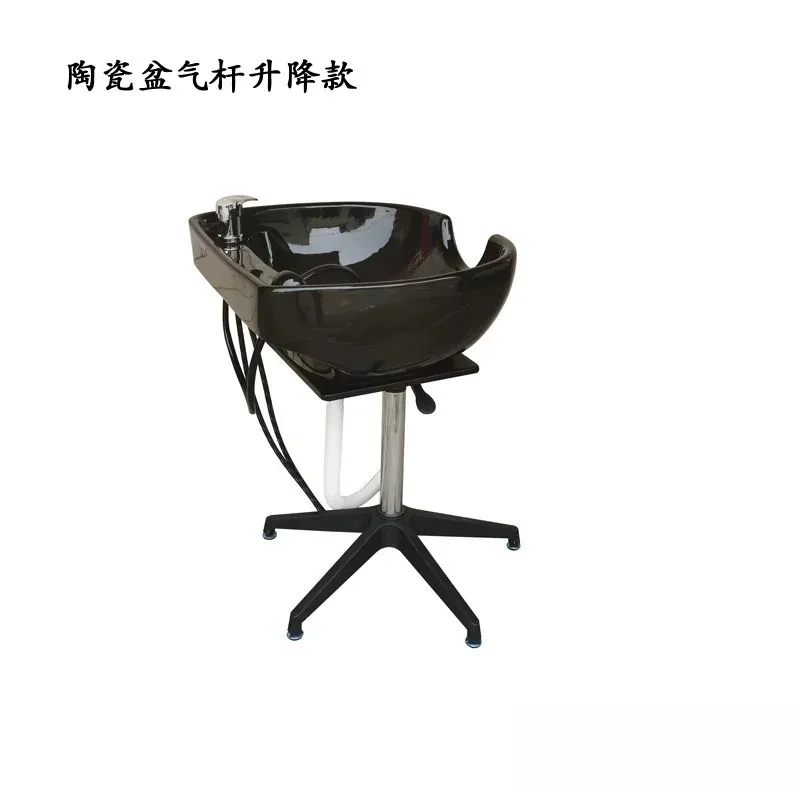Mobile shampoo basin Beauty salon Mobile lift shampoo splicing Floor beauty salon Men's haircut Sitting bend over