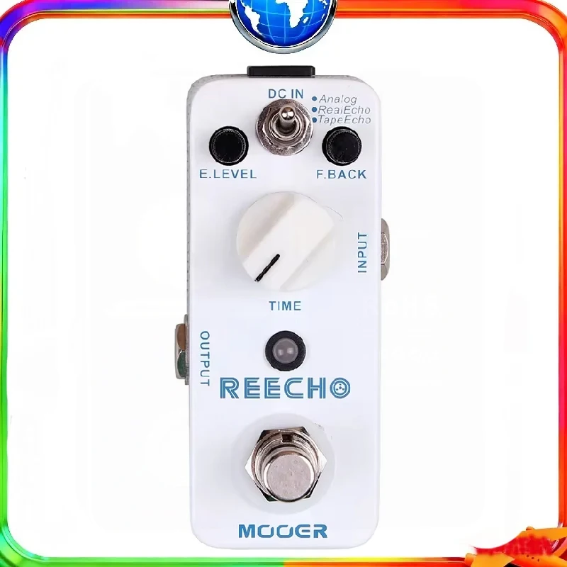 

Гитарная педаль эффектов MOOER Reecho: цифровая, 3 режима задержки, аналоговое реальное эхо, эффект эхо-тейп, True Bypass для электрогитары и бас-гитары