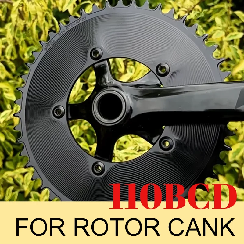 

110 Bcd 5 Screws Chainring Narrow Wide 40 42 44 46 48 50 52 54 56 58 Teeth Crown Power Meter Spider For Sram Rotor Cank