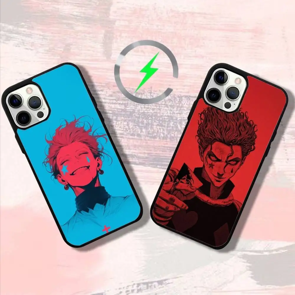 

Чехол для телефона в стиле аниме H-Hisoka Morows для iPhone 17,16,15,14,13,12,11, Pro, Max, Plus, Mini, SE4, E с магнитной беспроводной зарядкой Magsafe