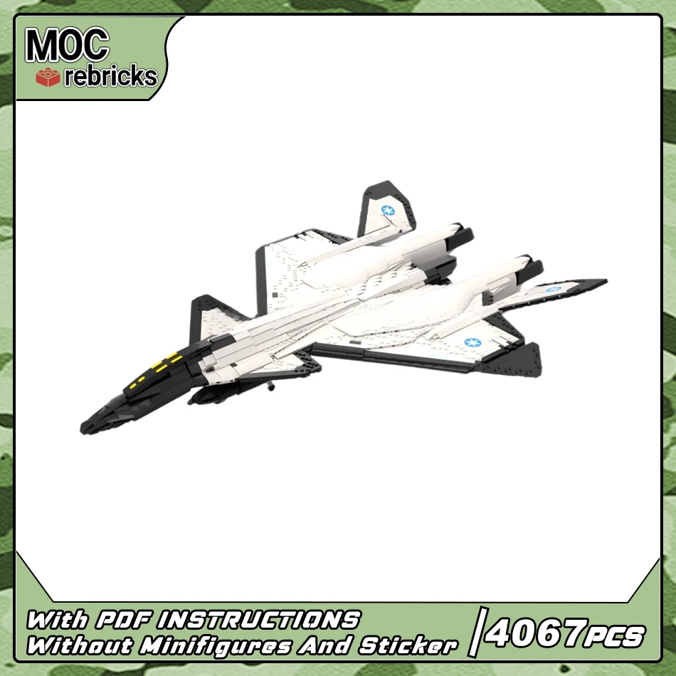 

Ultimate Fighter MOC Scale XFA-33 combat aircraft Building Block Battle Airplane DIY Advanced Bricks Collector Sets Toy Gift