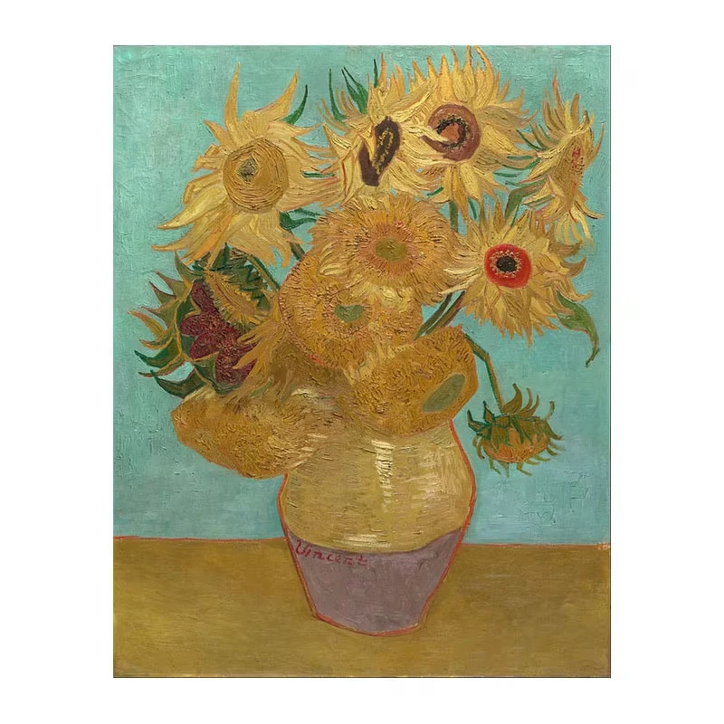 5D DIY Diamond Painting Kit Van Gogh Artwork Sunflowers Full Drill Rhinestone Wall Decor Craft Kit Home Decor Gift