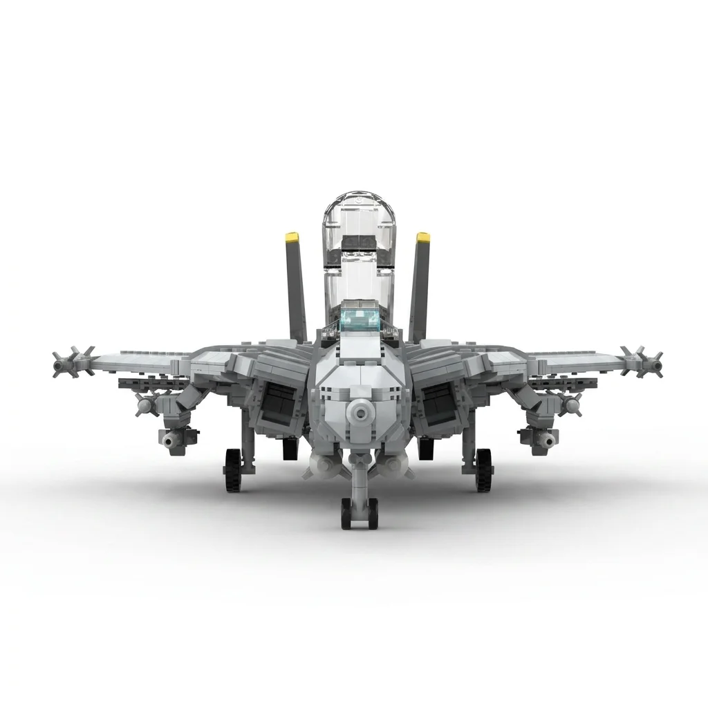 Military F-14D Super Tomcat Fighter Jet Building Blocks Aircraft Model Bricks MOC DIY Toy Gift for Adults Display view 5