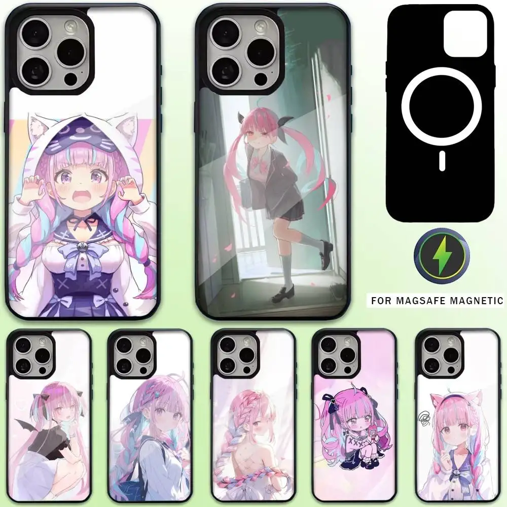 

M-Minato Aqua Phone Case For iPhone17,16,15,14,13,12,11 Plus,Pro Max Magnetic For Magsafe Wireless Charging