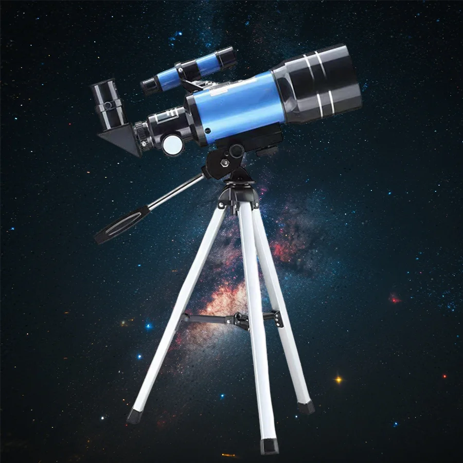 Telescopio astronómico profesional, Zoom 150X, HD, estrella, Luna, espacio, binoculares de largo alcance, Monocular potente, visión nocturna