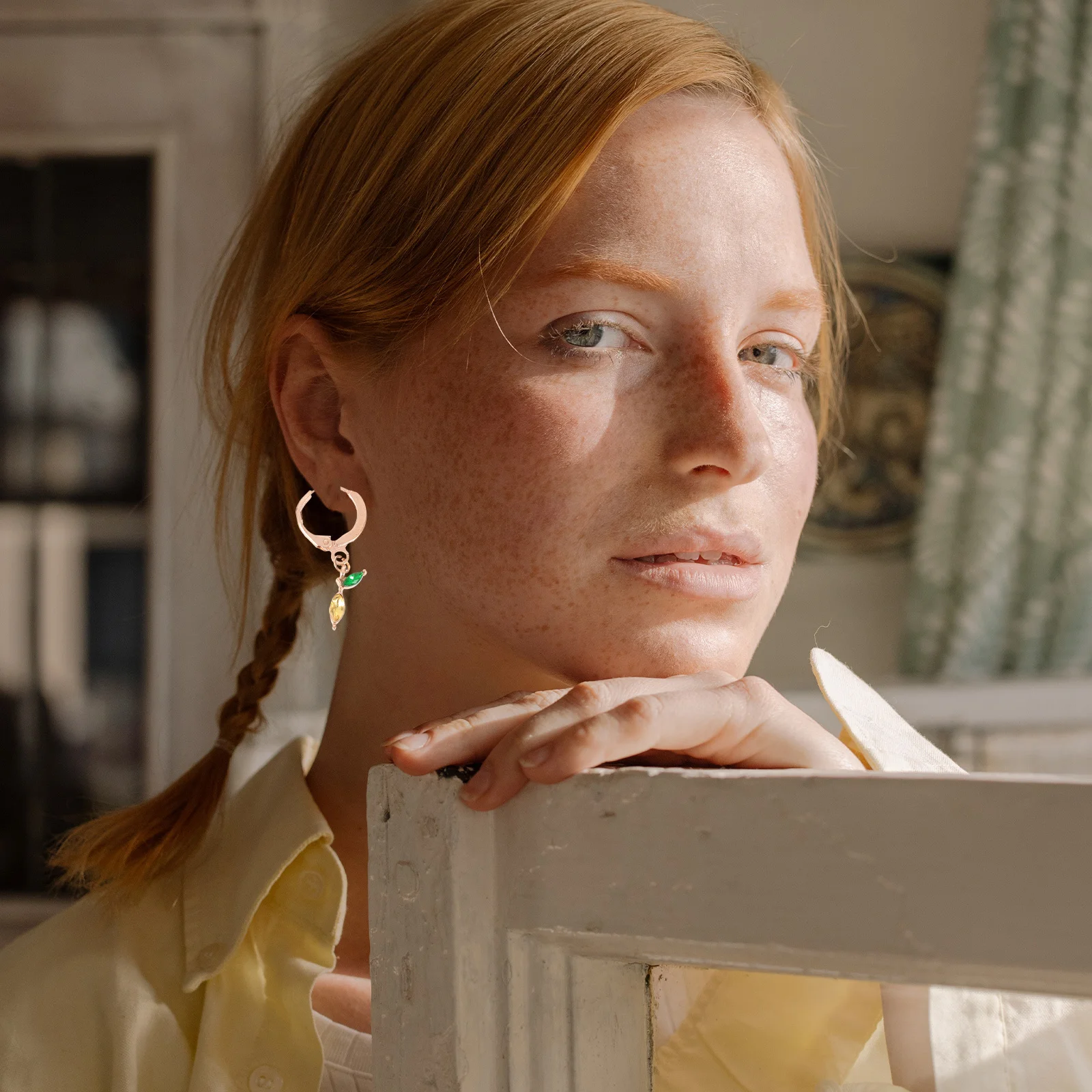 

Fruit Theme Earrings Handmade Colorful For Women Party Jewelry Lovely Ear Hoops Delicate Ear Decorations