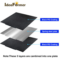 Creality CR-10 S4 Build Plate Texture Pei Spring Steel 410x410mm Smooth PET PEO Sheet For 3D Printer Accessories Anycubic Chiron