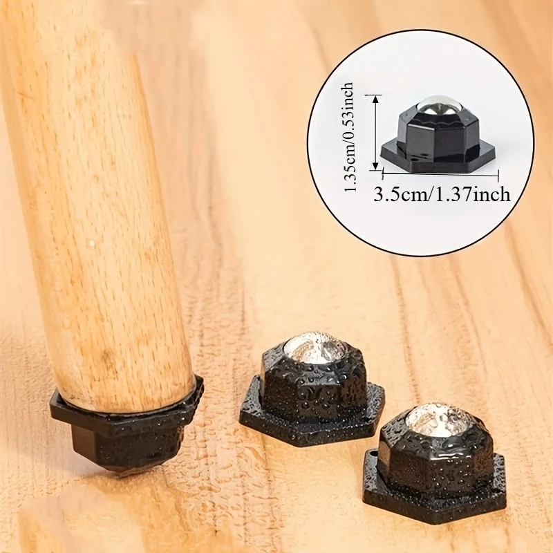 8 PCS Heavy-Duty Furniture Casters – 360-Degree Rotation for Easy Mobility Multi-functional Furniture Casters Send adhesive