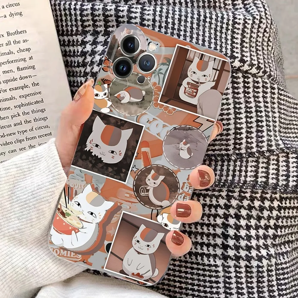 Natsume Yuujinchou Cat Phone Case For iPhone 15 XR X XS Max 14 13 Pro Max 11 12 Mini 6 7 8 plus SE 2020 Printing Cover